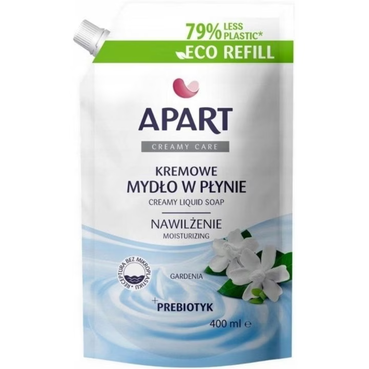 Rezerva sapun lichid cremos cu Gardenia, 400ml, Apart