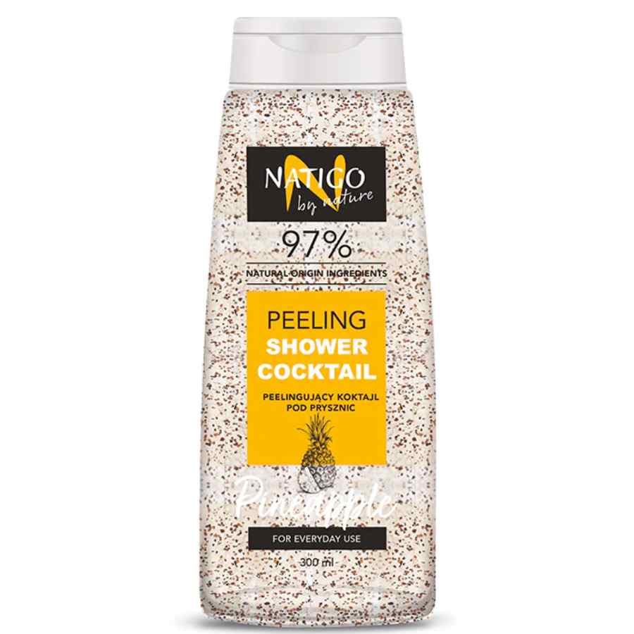 Gel de dus exfoliant cu extract de ananas Cocktail, 300ml, Natigo By Nature