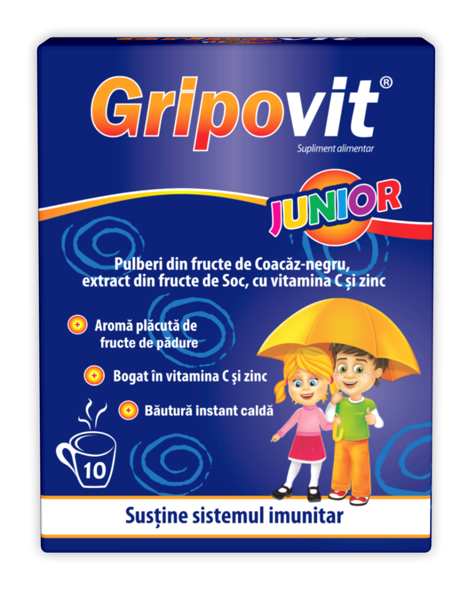 Gripovit Junior, 10 plicuri, Zdrovit