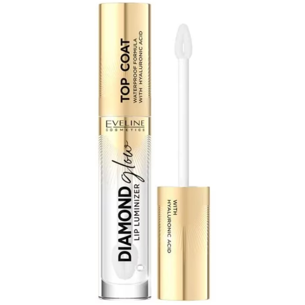 Luciu de buze iluminator Diamond Glow Lip Top Coat, 4.5ml, Eveline Cosmetics