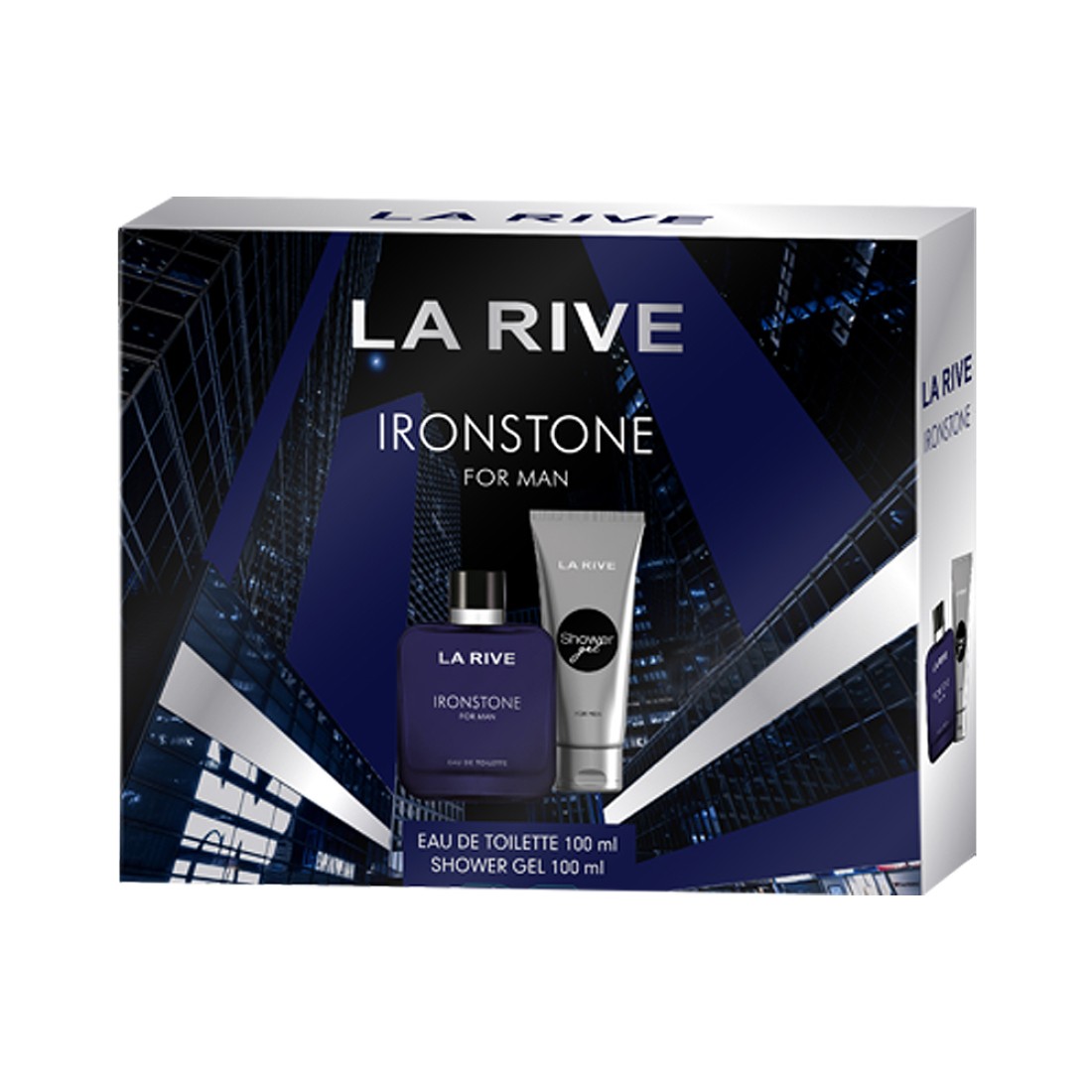 Pachet Ironstone Apa de toaleta 100ml + Gel de dus 100ml, La Rive