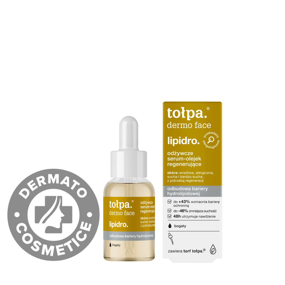 Serum regenerant pentru piele uscata Dermo Face Lipidro, 30ml, Tołpa