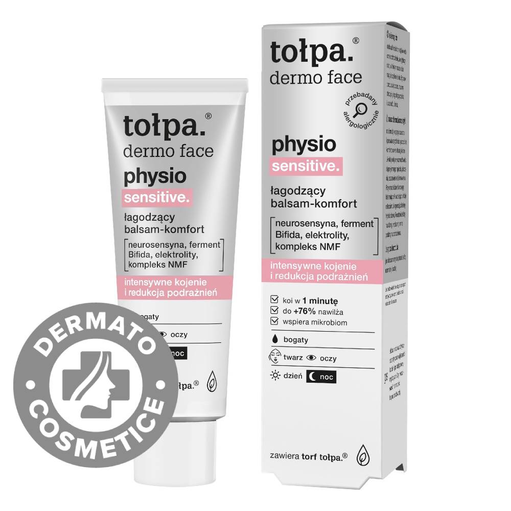 Balsam calmant pentru piele sensibila Dermo Face Physio Sensitive, 40ml, Tolpa