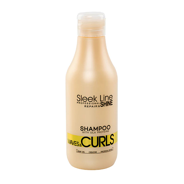 Sampon pentru par cret sau ondulat Waves & Curls, 300ml, Sleek Line