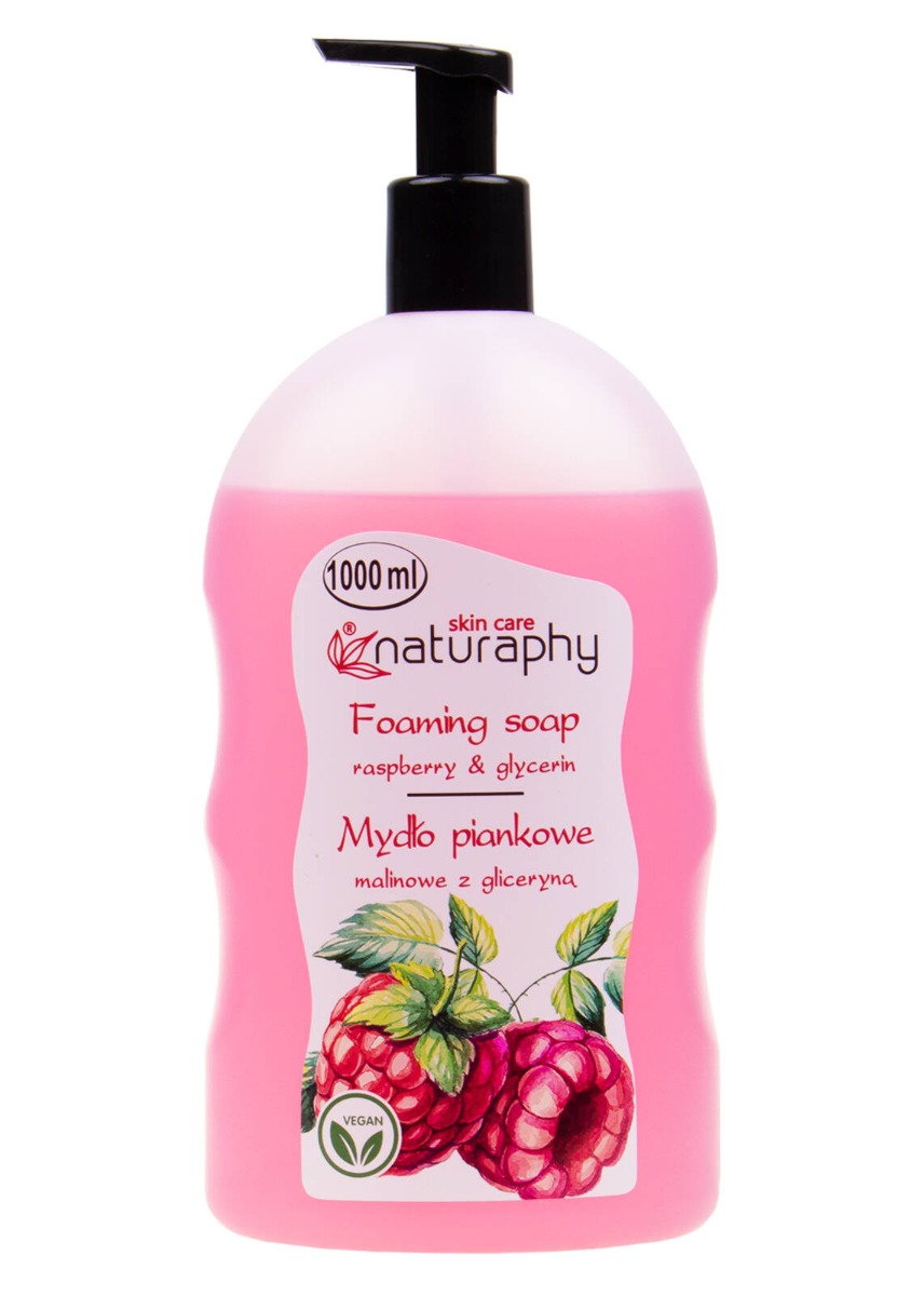 Sapun spuma cu aroma de zmeura, 1000ml, Naturaphy