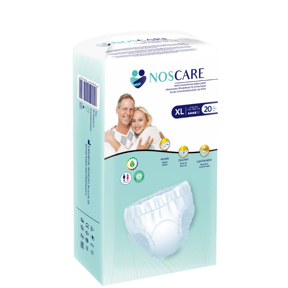 Scutece pentru incontinenta tip chilot Marimea XL, 20 bucati, Noscare