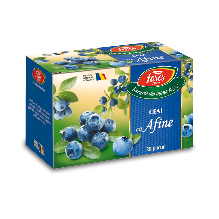 Ceai cu afine, 20 plicuri, Fares