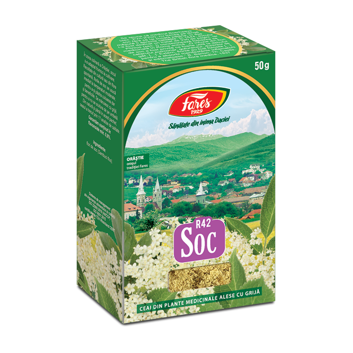 Ceai de soc, 50g, Fares