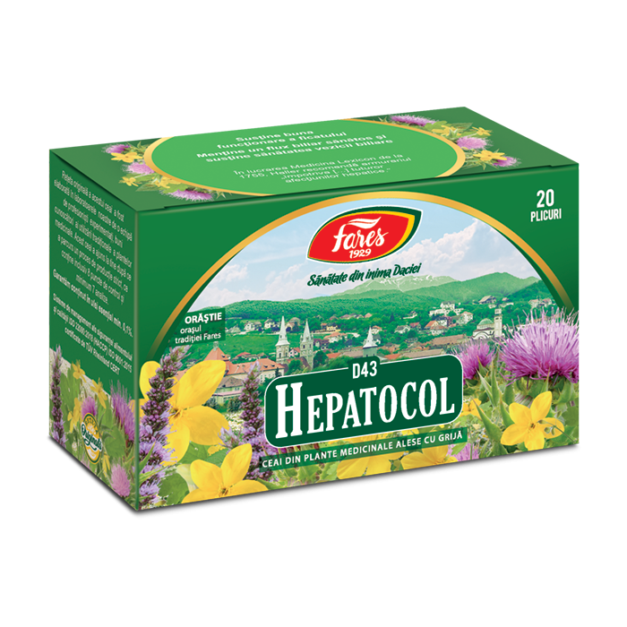 Ceai Hepatocol, 20 plicuri, Fares