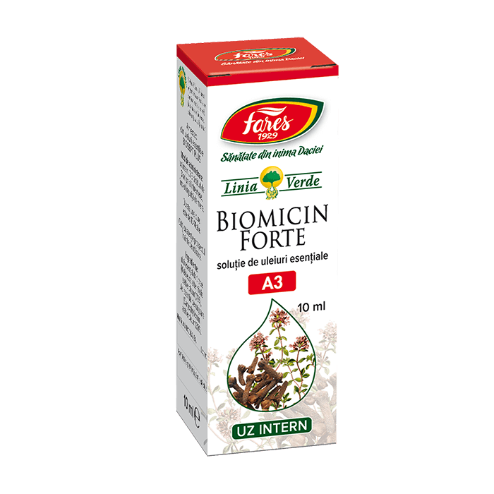 Ulei esential Biomicin Forte A3, 10ml, Fares