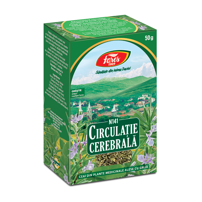 Ceai Circulatie Cerebrala N141, 50g, Fares