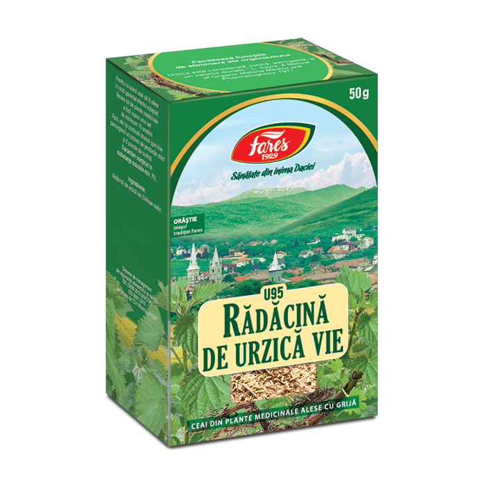 Ceai radacina de urzica vie U95, 50g, Fares