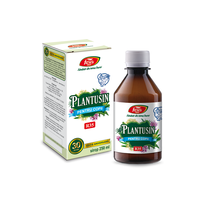 Sirop pentru copii Plantusin, 250ml, Fares
