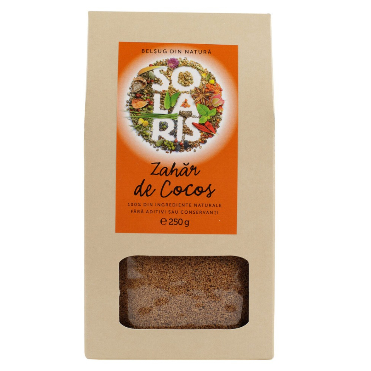 Zahar de cocos, 250g, Solaris