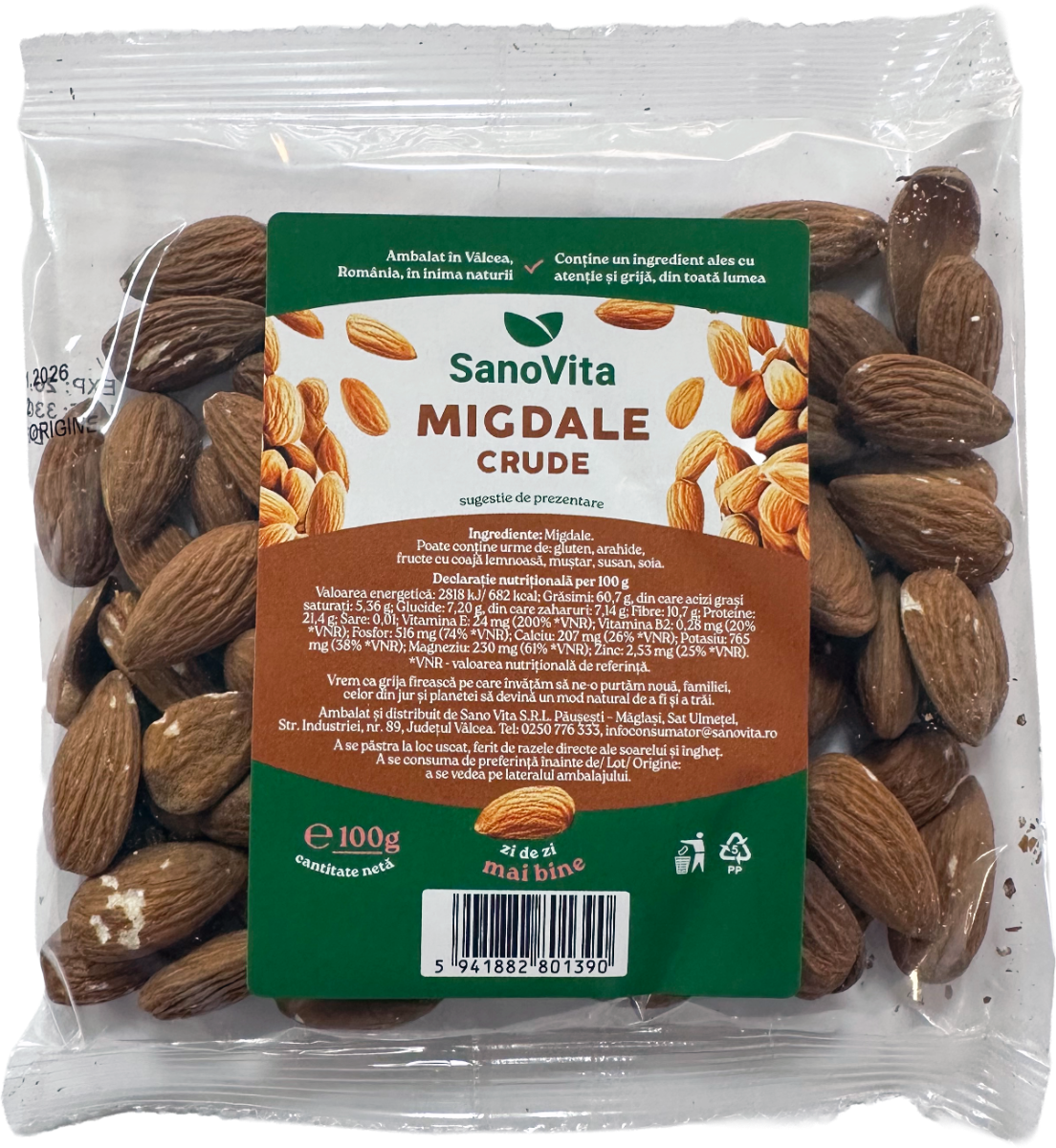 Migdale, 100g, SanoVita