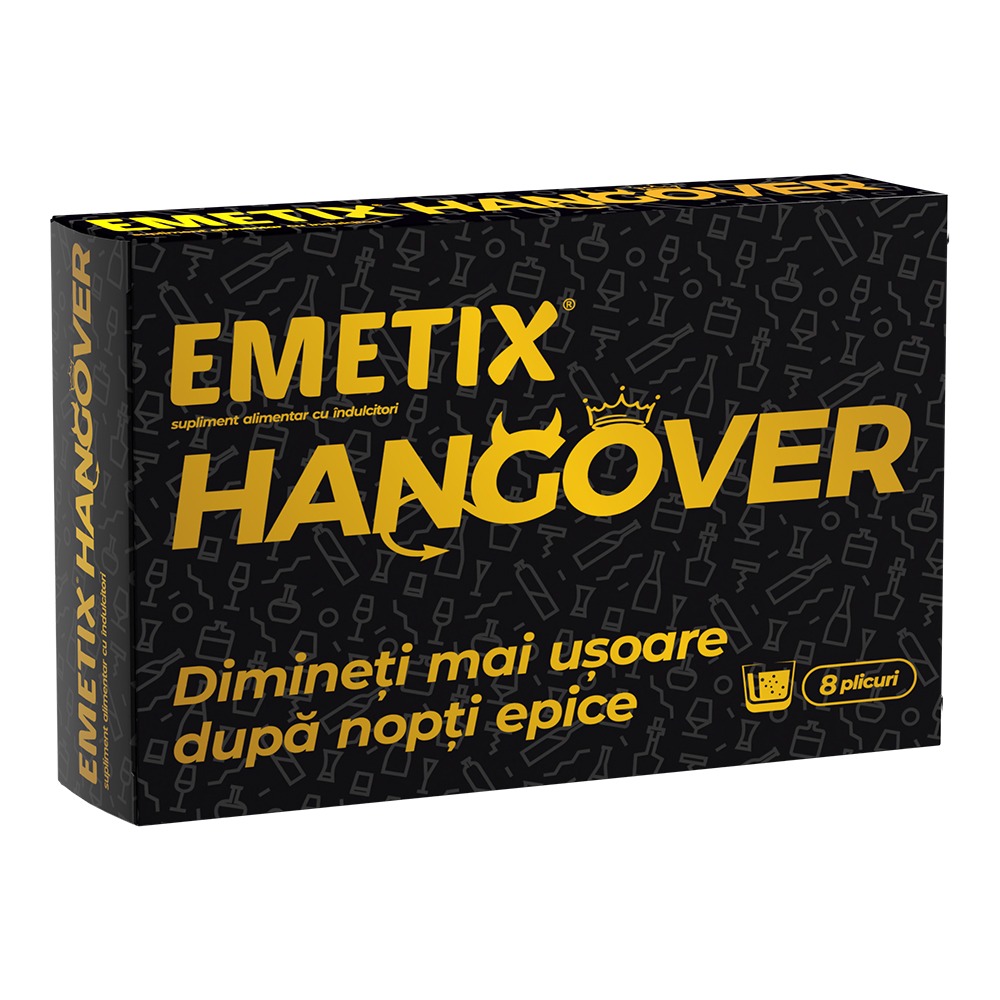 Emetix Hangover, 8 plicuri, Fiterman