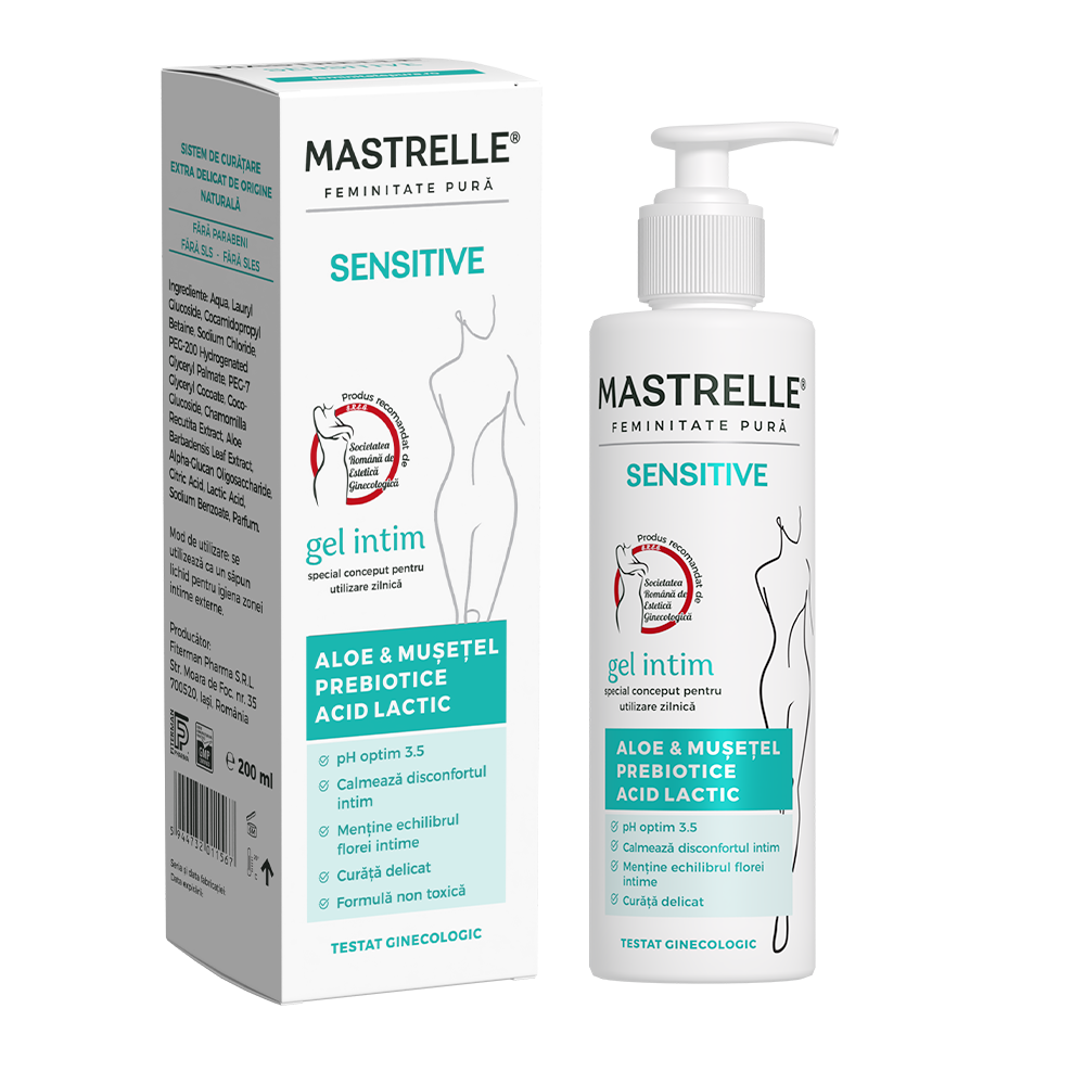 Gel intim Mastrelle Sensitive, 200ml, Doctor Fiterman