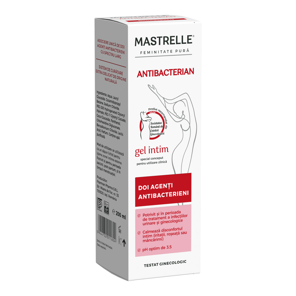 Gel intim antibacterian Mastrelle, 200ml, Doctor Fiterman