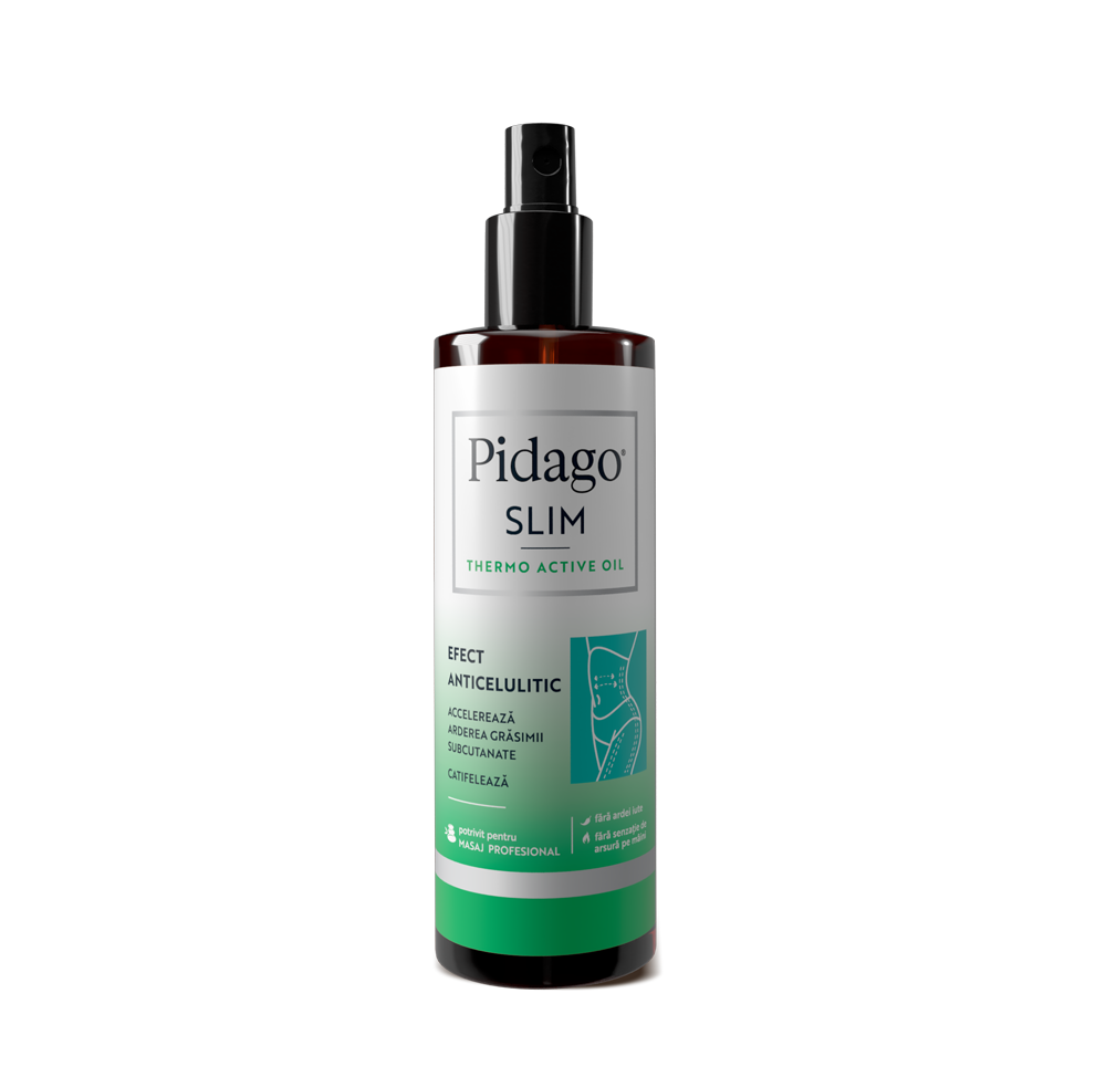 Ulei termoactiv cu efect anticelulitic Pidago Slim, 150ml, Doctor Fiterman