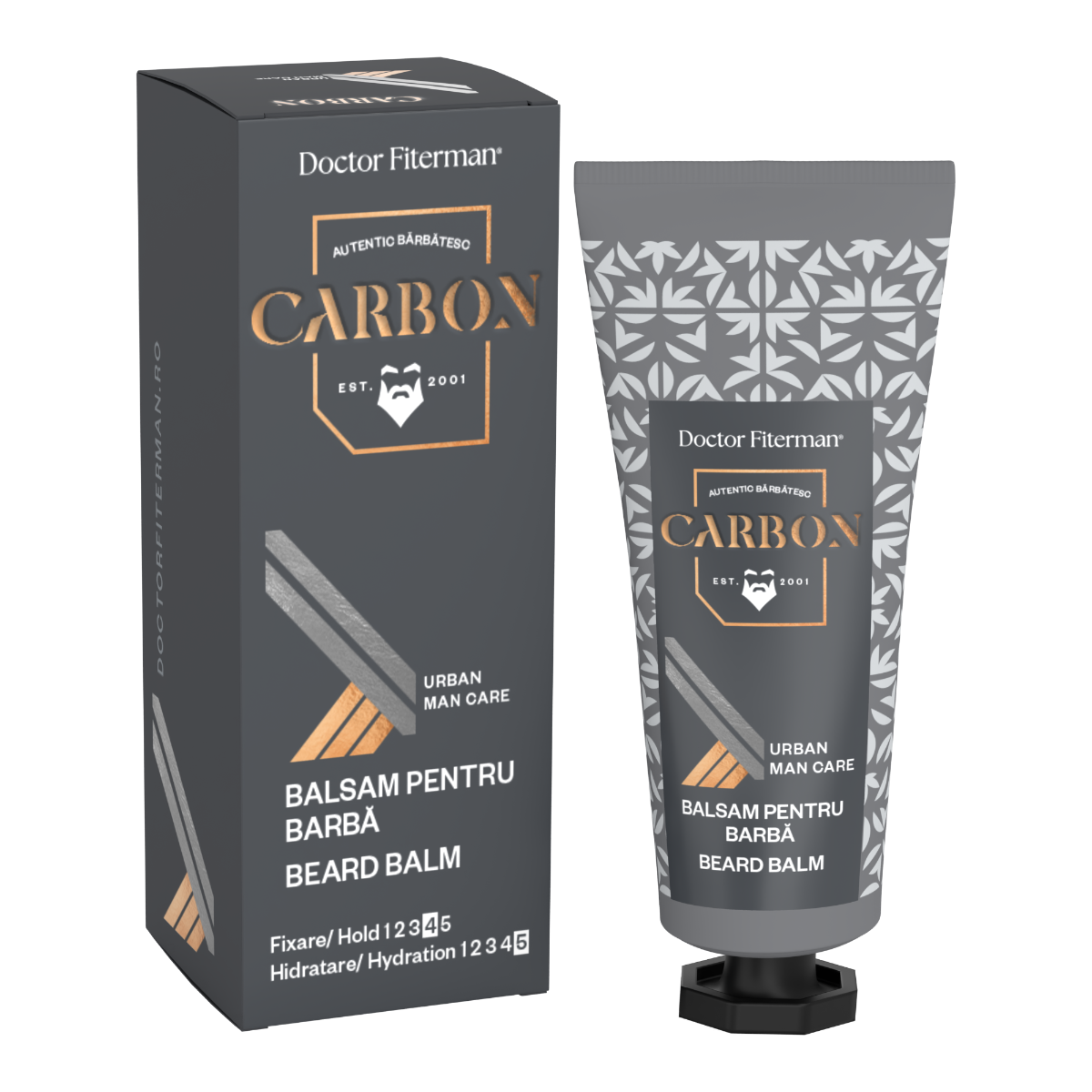 Balsam pentru barba Carbon, 75ml, Doctor Fiterman