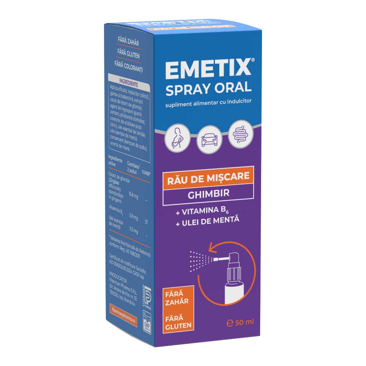 Emetix spray, 50ml, Fiterman