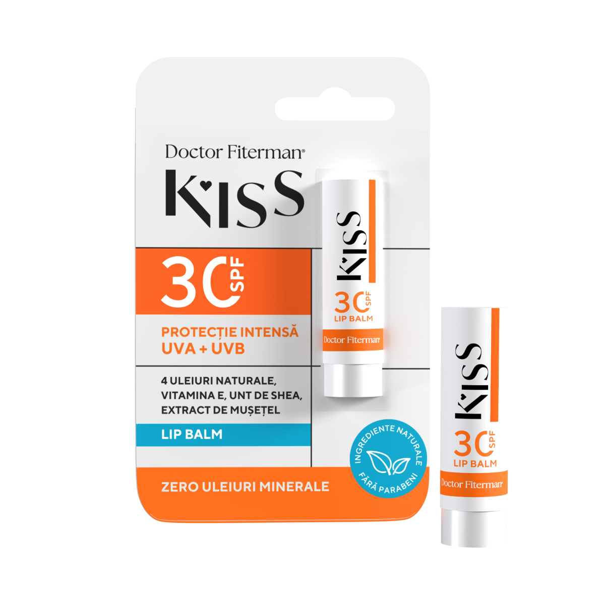 Balsam de buze SPF30 Kiss, 4.5g, Doctor Fiterman