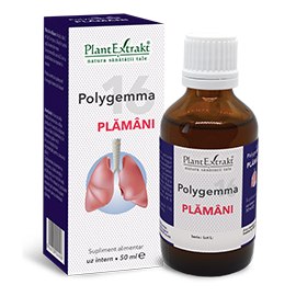 Polygemma 16 pentru plamani, 50ml, PlantExtrakt