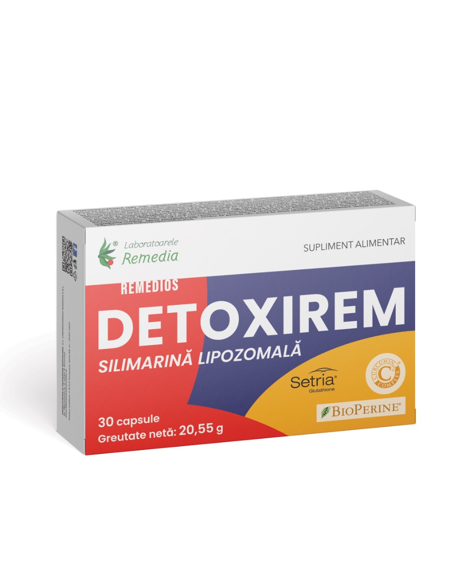Detoxirem Remedios, 30 capsule, Laboratoarele Remedia