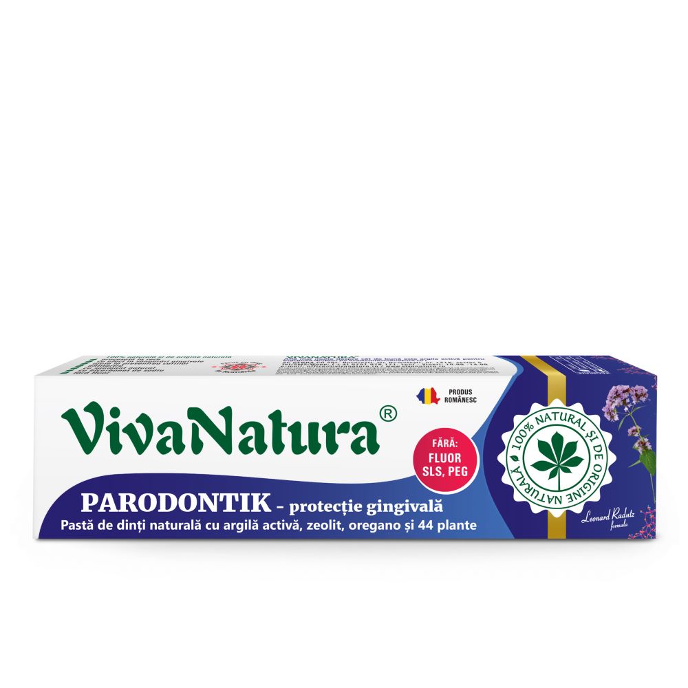 Pasta de dinti GennaDent Parodontik, 80ml, VivaNatura