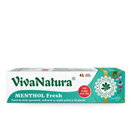 Pasta de dinti GennaDent Menthol, 80ml, VivaNatura