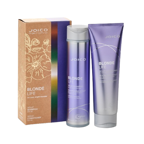 Set Sampon + Balsam Blonde Life Violet, 300ml + 250ml, Joico