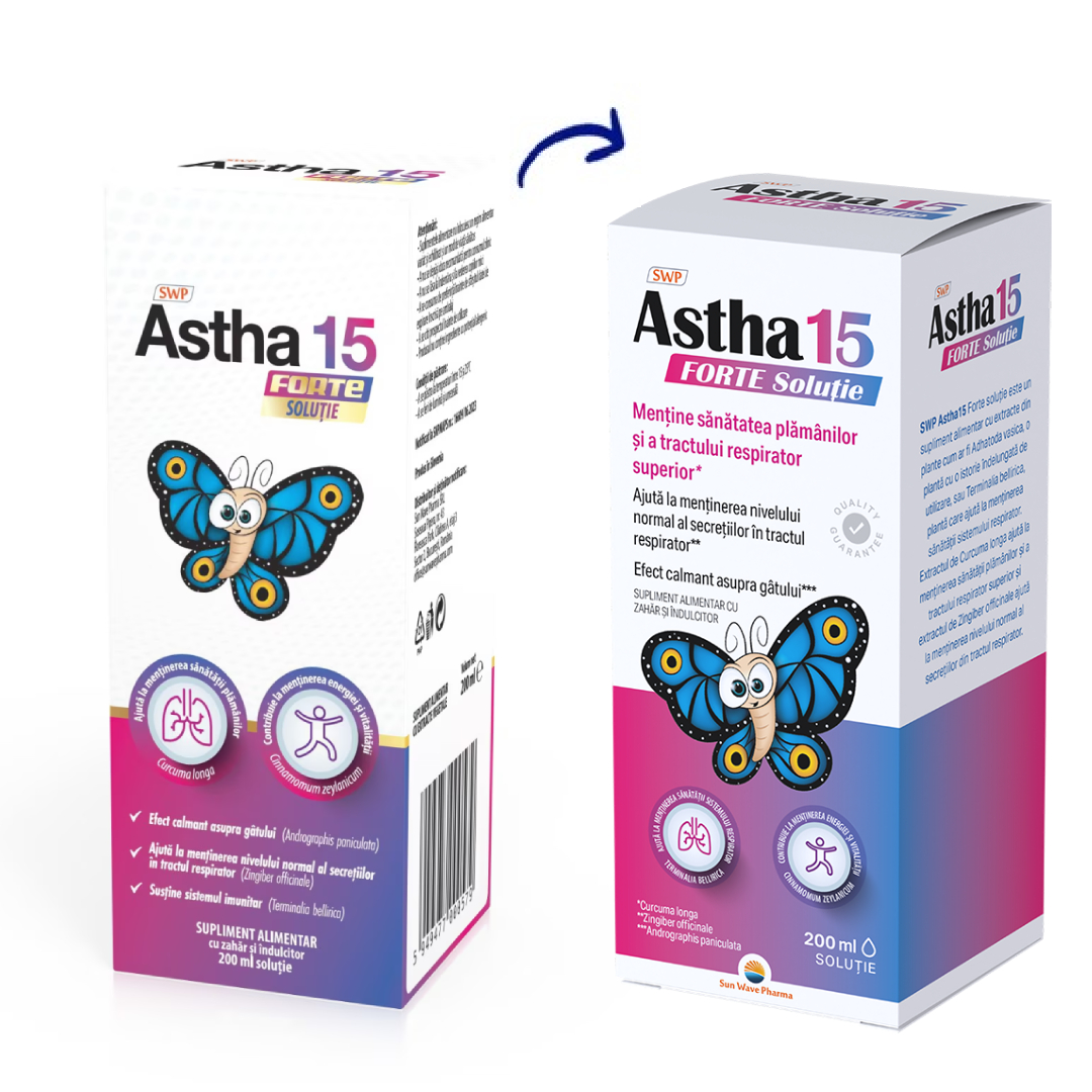 Sirop Astha 15 Forte, 200ml, Sun Wave Pharma