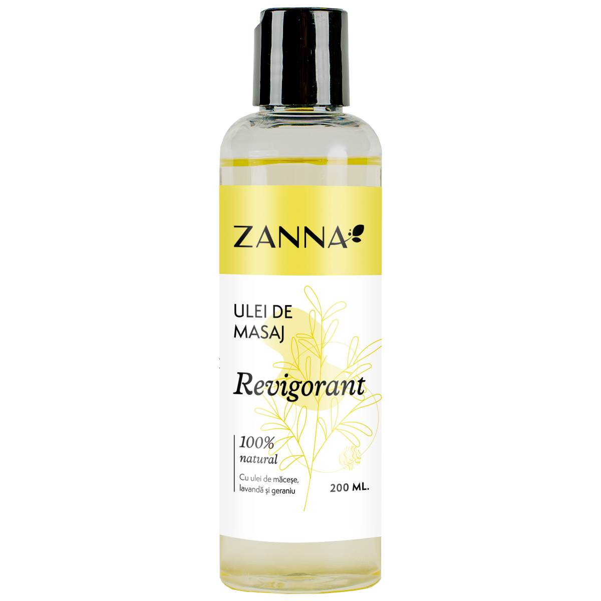 Ulei de masaj Revigorant, 200ml, Zanna