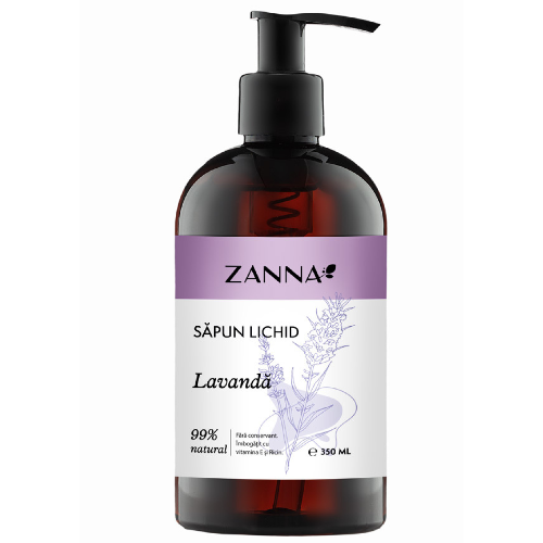Sapun lichid cu lavanda, 350ml, Zanna