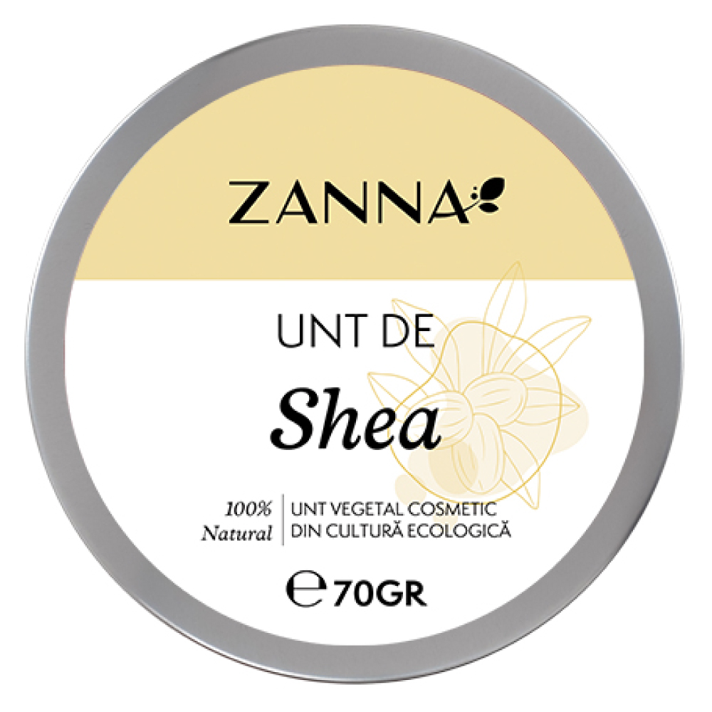 Unt de shea pentru uz cosmetic, 70g, Zanna