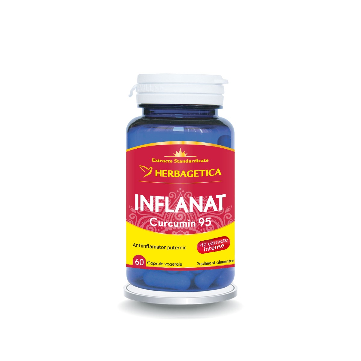 Inflanat+ Curcumin95, 60 capsule vegetale, Herbagetica