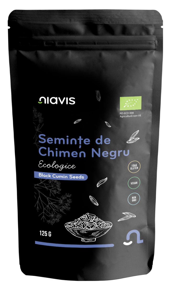 Seminte de chimen negru ecologice, 125g, Niavis