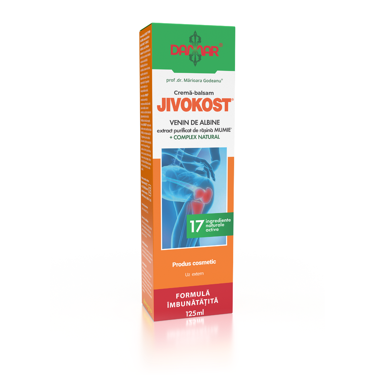 Crema-balsam Jivokost® cu venin de albine si rasina Mumie® + Complex Natural, 125ml, Damar