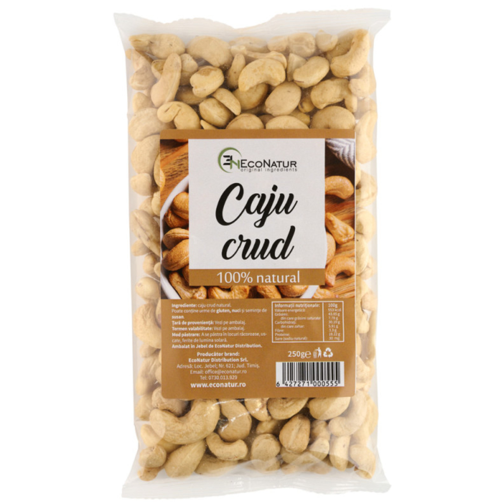 Caju crud, 250g, EcoNatur