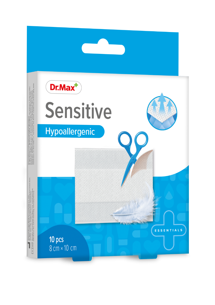 Dr. Max Plasturi sensitive sterili 8 x 10cm, 10 bucati