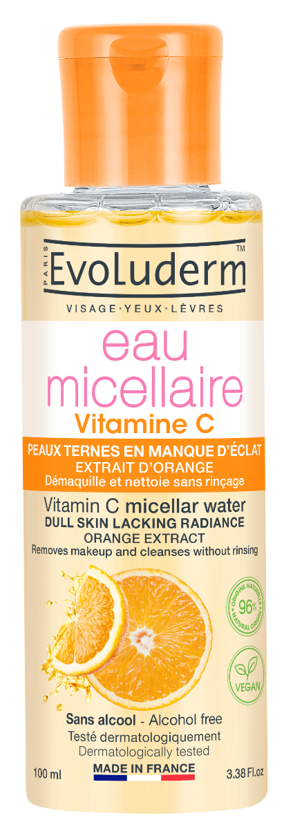 Apa micelara pentru demachere cu Vitamina C, 100ml, Evoluderm