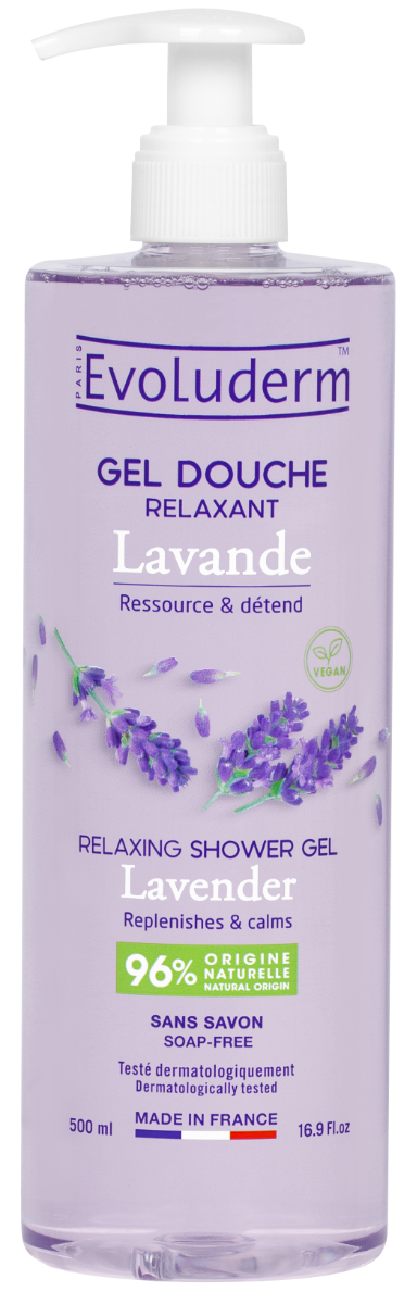 Gel de dus relaxant Lavande, 500ml, Evoluderm