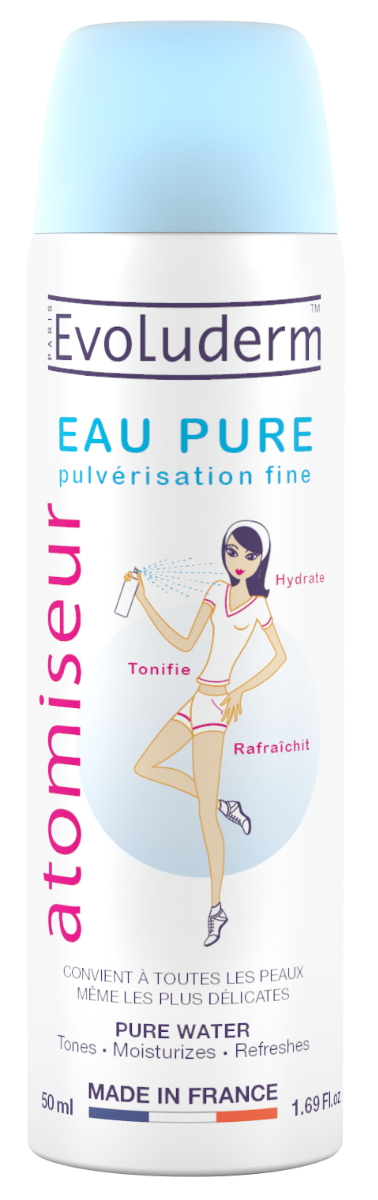 Spray apa pura pentru fata si corp, 50ml, Evoluderm