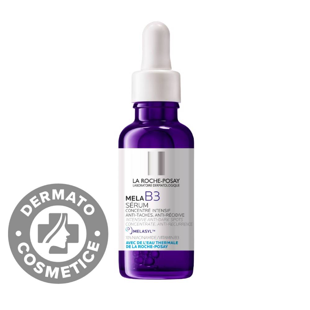 Ser concentrat intensiv pentru corectare pete pigmentare cu efect anti-recurenta pentru orice tip de ten Mela B3, 30ml, La Roche-Posay