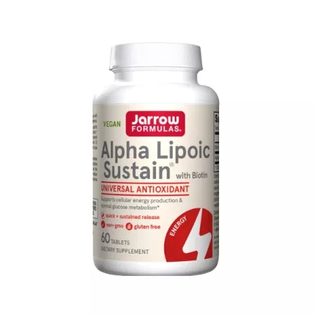 Alpha Lipoic Sustain 300 mg Jarrow Formula, 60 tablete, Secom