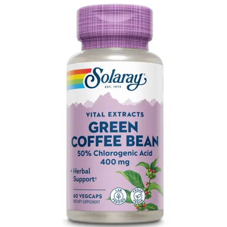 Green coffee bean extract 400mg Solaray, 60 capsule, Secom