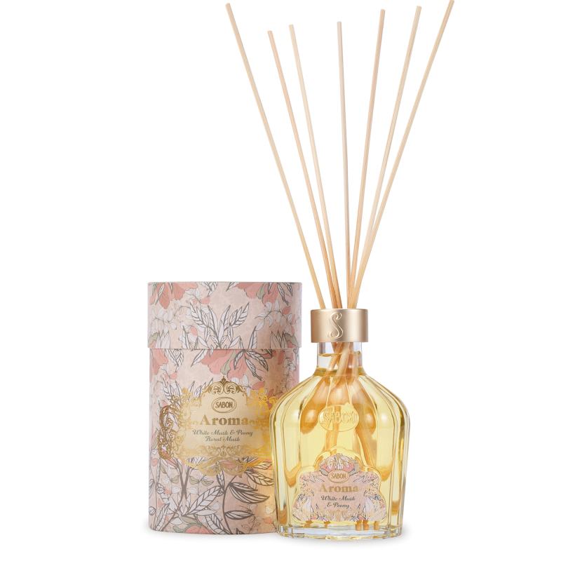 Parfum de camera White Musk & Bujor, 245ml, Sabon