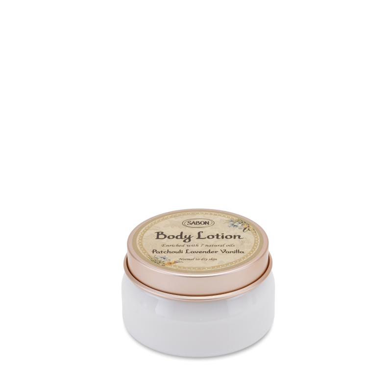 Crema de corp Patchouli Lavender Vanilla, 140ml, Sabon