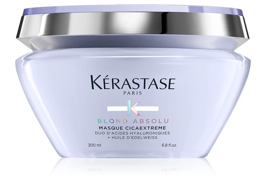Masca ultra-hidratanta pentru par blond decolorat Masque Cicaextreme Blond Absolu, 200ml, Kérastase