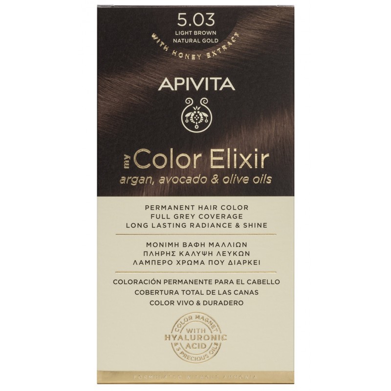 Vopsea de par My Color Elixir N5.03, Apivita